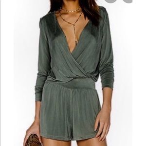Young fabulous and broke green romper
